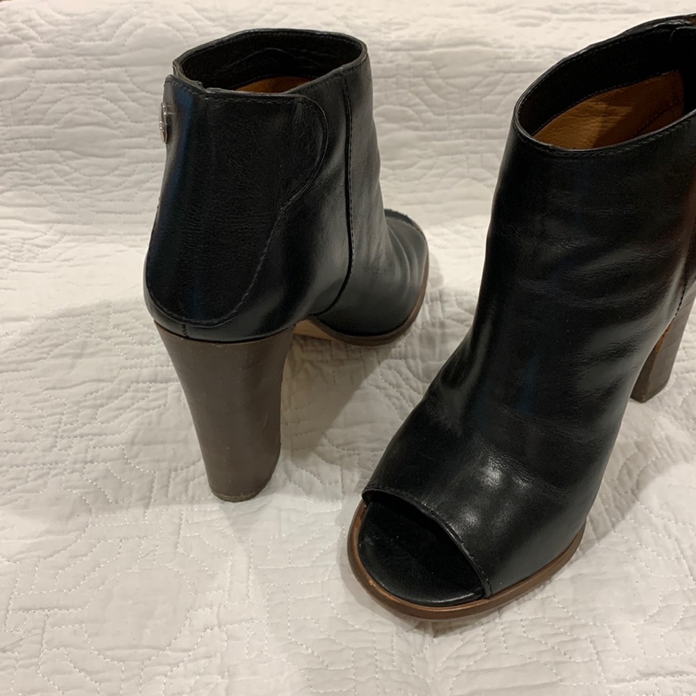 Coach women’s open toes ankle boots, Size 9
